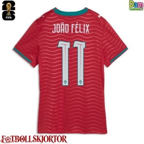 Portugal Joao Felix #11 Hemmatröja Dam VM 2026 Kortärmad